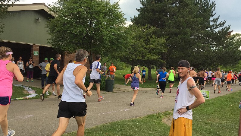 2015 Road Runner Classic 8K 112.JPG - 2015 Road Runner Classic 8K run at Maybury State Park outside Northville Michigan on July 25, 2015.